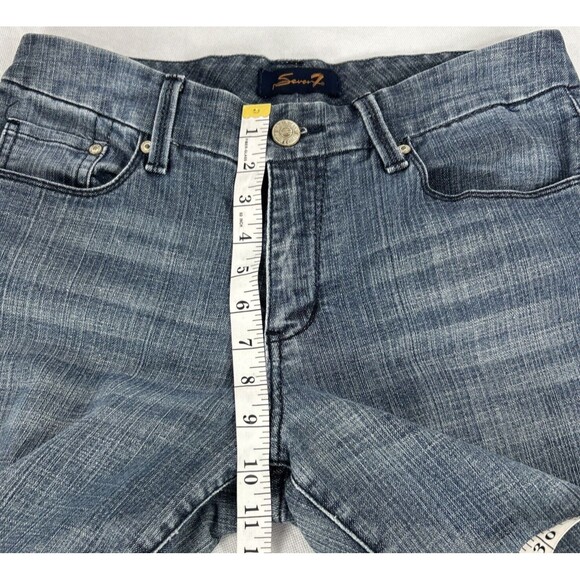 Seven7 Women's 8 (32 x 32) Bootcut Jeans Stretch Slim Medium Wash Mid Rise - Picture 9 of 11